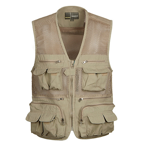 Men's Hiking Vest / Gilet Fishing Vest Outdoor Solid Color Waterproof Lightweight Breathable Quick Dry Jacket Top Single Slider Hunting Fishing Hiking Army Green Khaki
Men's Hiking Vest / Gilet Fishing Vest Outdoor Solid Color Waterproof Lightweight Breathable Quick Dry Jacket Top Single Slider Hunting Fishing Hiking Army Green Khaki