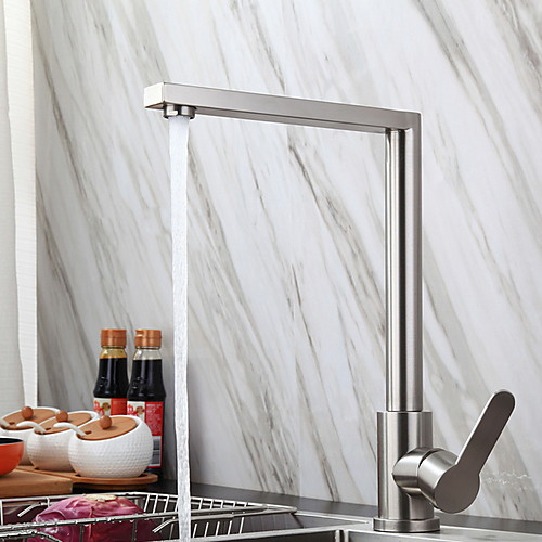 Kitchen faucet - Single Handle One Hole Stainless Steel Standard Spout Ordinary Kitchen Taps
Kitchen faucet - Single Handle One Hole Stainless Steel Standard Spout Ordinary Kitchen Taps