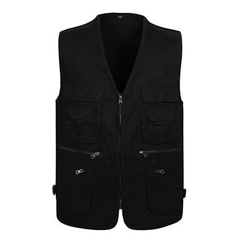 Men's Hiking Vest / Gilet Fishing Vest Outdoor Solid Color Lightweight Breathable Quick Dry Sweat-wicking Jacket Top Single Slider Hunting Fishing Hiking Black Red Army Green Khaki
Men's Hiking Vest / Gilet Fishing Vest Outdoor Solid Color Lightweight Breathable Quick Dry Sweat-wicking Jacket Top Single Slider Hunting Fishing Hiking Black Red Army Green Khaki