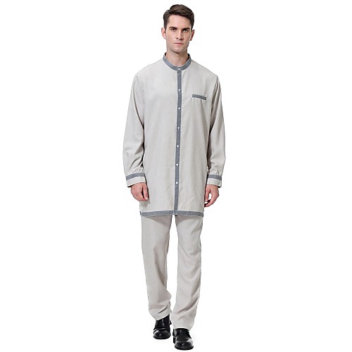 Men's Set Solid Colored Long Sleeve Daily Tops Basic Vintage White Khaki Gray
Men's Set Solid Colored Long Sleeve Daily Tops Basic Vintage White Khaki Gray