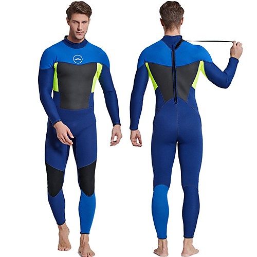 SBART Men's Full Wetsuit 3mm SCR Neoprene Diving Suit Thermal / Warm Long Sleeve Back Zip - Diving Water Sports Autumn / Fall Spring Summer / Winter / Micro-elastic
SBART Men's Full Wetsuit 3mm SCR Neoprene Diving Suit Thermal / Warm Long Sleeve Back Zip - Diving Water Sports Autumn / Fall Spring Summer / Winter / Micro-elastic
