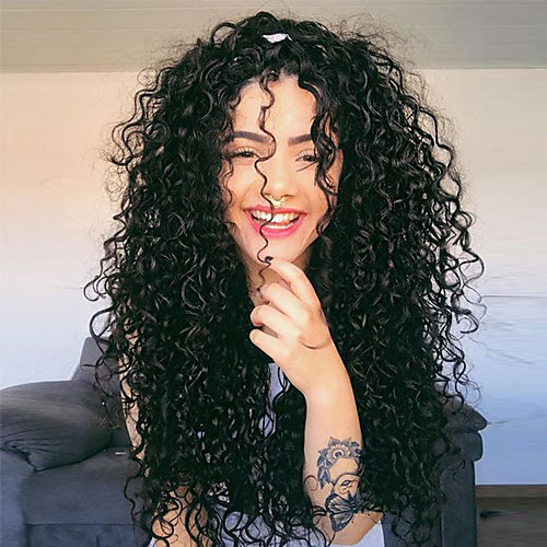 Synthetic Lace Front Wig Curly Wavy Middle Part Lace Front Wig Long Black#1B Synthetic Hair 24 inch Women's Party Synthetic Easy dressing Black
Synthetic Lace Front Wig Curly Wavy Middle Part Lace Front Wig Long Black#1B Synthetic Hair 24 inch Women's Party Synthetic Easy dressing Black
