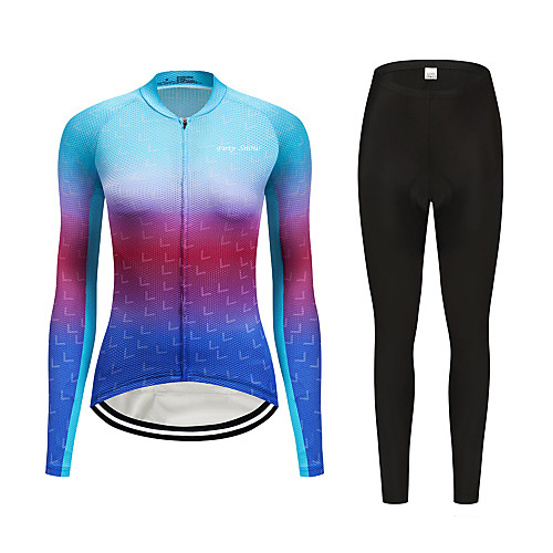 FirtySnow Women's Long Sleeve Cycling Jersey with Tights Winter Polyester Purple Gradient Bike Clothing Suit Breathable Quick Dry Moisture Wicking Sports Gradient Mountain Bike MTB Road Bike Cycling
FirtySnow Women's Long Sleeve Cycling Jersey with Tights Winter Polyester Purple Gradient Bike Clothing Suit Breathable Quick Dry Moisture Wicking Sports Gradient Mountain Bike MTB Road Bike Cycling