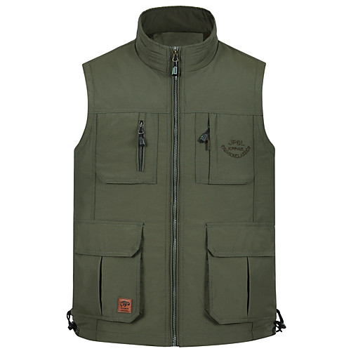 Men's Hiking Vest / Gilet Fishing Vest Outdoor Solid Color Lightweight Breathable Quick Dry Sweat-wicking Jacket Top Single Slider Hunting Fishing Hiking Army Green Khaki
Men's Hiking Vest / Gilet Fishing Vest Outdoor Solid Color Lightweight Breathable Quick Dry Sweat-wicking Jacket Top Single Slider Hunting Fishing Hiking Army Green Khaki