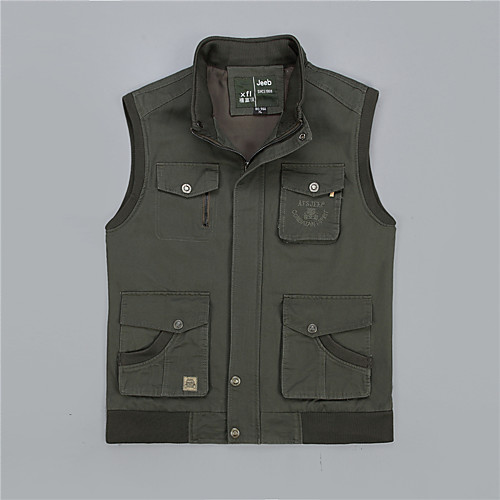 Men's Hiking Vest / Gilet Fishing Vest Outdoor Solid Color Lightweight Breathable Quick Dry Sweat-wicking Jacket Top Cotton Single Slider Hunting Fishing Hiking Army Green Khaki
Men's Hiking Vest / Gilet Fishing Vest Outdoor Solid Color Lightweight Breathable Quick Dry Sweat-wicking Jacket Top Cotton Single Slider Hunting Fishing Hiking Army Green Khaki