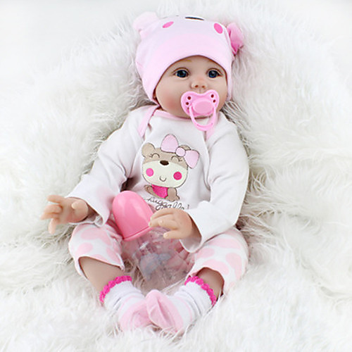 

NPKCOLLECTION 22 inch NPK DOLL Reborn Doll Girl Doll Baby & Toddler Toy Baby Girl Reborn Baby Doll Newborn lifelike Cute Lovely Parent-Child Interaction with Clothes and Accessories for Girls / Kid's