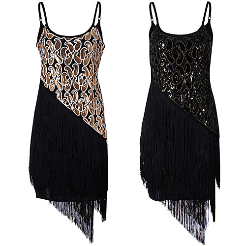The Great Gatsby Tassel 1920s The Great Gatsby Roaring 20s Summer Flapper Dress Women's Girls' Costume Black / Golden Vintage Cosplay Homecoming
The Great Gatsby Tassel 1920s The Great Gatsby Roaring 20s Summer Flapper Dress Women's Girls' Costume Black / Golden Vintage Cosplay Homecoming