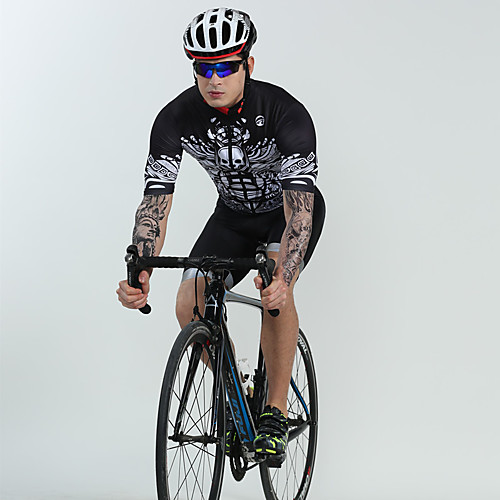 BOESTALK Men's Short Sleeve Cycling Jersey with Bib Shorts Spandex Black Skull Bone Bike Breathable Quick Dry Reflective Strips Back Pocket Sports Skull Mountain Bike MTB Road Bike Cycling Clothing
BOESTALK Men's Short Sleeve Cycling Jersey with Bib Shorts Spandex Black Skull Bone Bike Breathable Quick Dry Reflective Strips Back Pocket Sports Skull Mountain Bike MTB Road Bike Cycling Clothing