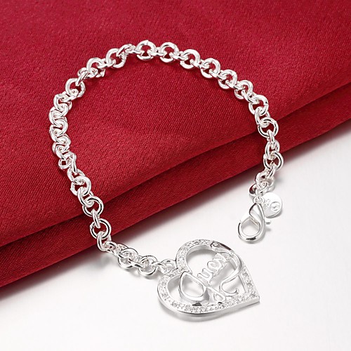 Chain Bracelet Love Unique Design Fashion Party Brass Bracelet Jewelry Silver For Party Gift Valentine
Chain Bracelet Love Unique Design Fashion Party Brass Bracelet Jewelry Silver For Party Gift Valentine