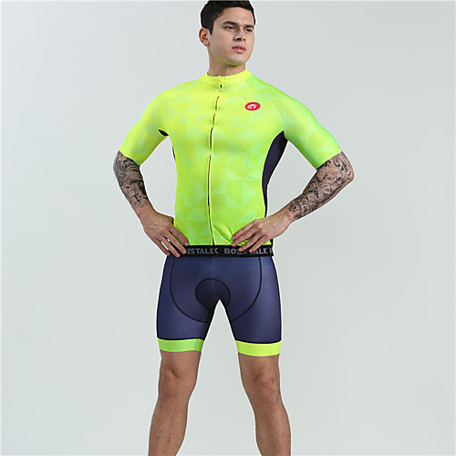 BOESTALK Men's Short Sleeve Cycling Jersey with Shorts Spandex Green Bike Clothing Suit Quick Dry Ultraviolet Resistant Moisture Wicking Sports Fashion Mountain Bike MTB Road Bike Cycling Clothing
BOESTALK Men's Short Sleeve Cycling Jersey with Shorts Spandex Green Bike Clothing Suit Quick Dry Ultraviolet Resistant Moisture Wicking Sports Fashion Mountain Bike MTB Road Bike Cycling Clothing