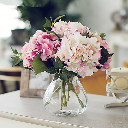 1pcs Artificial Hydrangea Silk Flower Living Room Home Wedding Decoration Flower 46cm
1pcs Artificial Hydrangea Silk Flower Living Room Home Wedding Decoration Flower 46cm