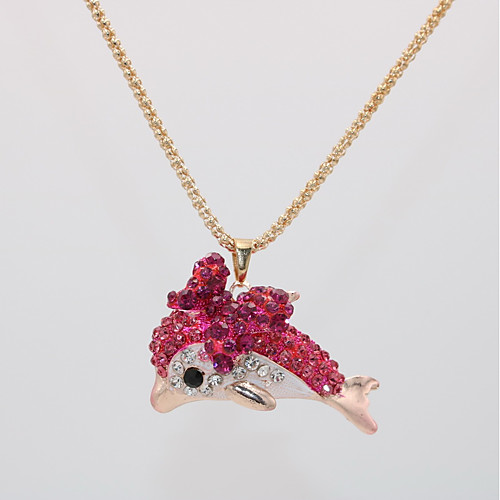 Women's Pendant Necklace Statement Necklace Necklace Classic Dolphin Animal Unique Design Trendy Fashion Cute Chrome Rose Gold Plated Red Blue Pink 70 cm Necklace Jewelry 1pc For Birthday Carnival
Women's Pendant Necklace Statement Necklace Necklace Classic Dolphin Animal Unique Design Trendy Fashion Cute Chrome Rose Gold Plated Red Blue Pink 70 cm Necklace Jewelry 1pc For Birthday Carnival