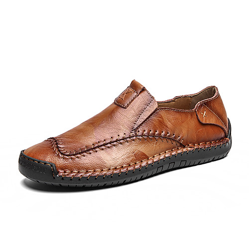 Men's Loafers & Slip-Ons Leather Shoes Vintage Chinoiserie Party & Evening Outdoor Walking Shoes Leather Breathable Handmade Wear Proof Dark Brown Black Khaki Spring & Summer
Men's Loafers & Slip-Ons Leather Shoes Vintage Chinoiserie Party & Evening Outdoor Walking Shoes Leather Breathable Handmade Wear Proof Dark Brown Black Khaki Spring & Summer