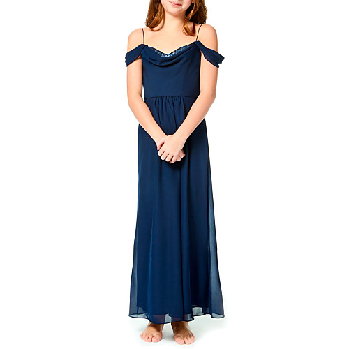 A-Line Spaghetti Strap Ankle Length Chiffon Junior Bridesmaid Dress with Pleats
A-Line Spaghetti Strap Ankle Length Chiffon Junior Bridesmaid Dress with Pleats