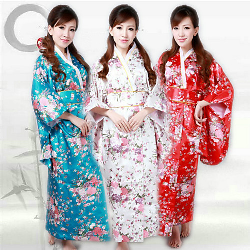 Adults' Women's Kimonos Japanese Traditional Kimono Jinbei Bathrobe For Halloween Daily Wear Festival Faux Silk Kimono Coat Waist Belt
Adults' Women's Kimonos Japanese Traditional Kimono Jinbei Bathrobe For Halloween Daily Wear Festival Faux Silk Kimono Coat Waist Belt