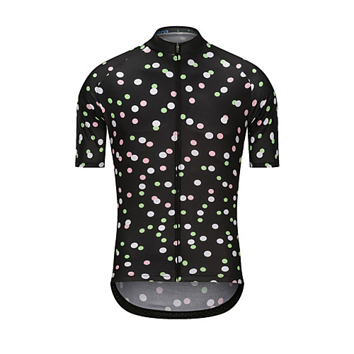 Men's Short Sleeve Cycling Jersey Black Dot Bike Jersey Top Sports Clothing Apparel / High Elasticity
Men's Short Sleeve Cycling Jersey Black Dot Bike Jersey Top Sports Clothing Apparel / High Elasticity
