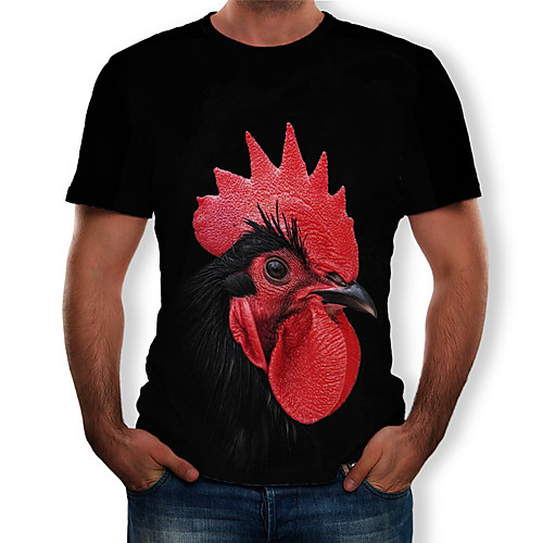 Men's Tees T shirt 3D Print Graphic Chicken Animal Print Short Sleeve Casual Tops Chic & Modern Funny Comfortable Big and Tall Black Red Grey
Men's Tees T shirt 3D Print Graphic Chicken Animal Print Short Sleeve Casual Tops Chic & Modern Funny Comfortable Big and Tall Black Red Grey
