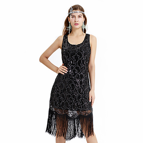 The Great Gatsby Charleston 1920s Vintage Vacation Dress Flapper Dress Party Costume Masquerade Prom Dress Women's Sequins Tassel Fringe Sequin Costume Black Vintage Cosplay Party Homecoming Prom
The Great Gatsby Charleston 1920s Vintage Vacation Dress Flapper Dress Party Costume Masquerade Prom Dress Women's Sequins Tassel Fringe Sequin Costume Black Vintage Cosplay Party Homecoming Prom