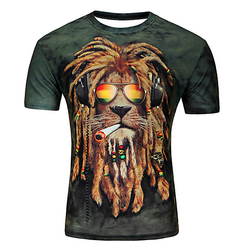 Men's Plus Size Graphic Animal Print Slim T-shirt Daily Casual Round Neck Purple / Light Green / Army Green / Orange / Dark Green / Dark Blue / Summer / Short Sleeve
Men's Plus Size Graphic Animal Print Slim T-shirt Daily Casual Round Neck Purple / Light Green / Army Green / Orange / Dark Green / Dark Blue / Summer / Short Sleeve