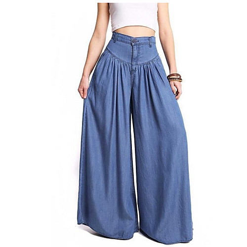 Women's Basic Plus Size Loose Bootcut Wide Leg Pants - Solid Colored Blue S / M / L
Women's Basic Plus Size Loose Bootcut Wide Leg Pants - Solid Colored Blue S / M / L