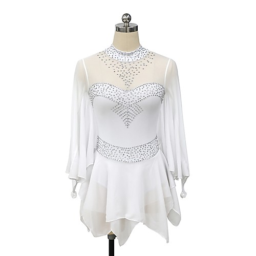 Figure Skating Dress Women's Girls' Ice Skating Dress White Flower Patchwork Spandex Micro-elastic Competition Skating Wear Handmade Patchwork Classic Long Sleeve Ice Skating Figure Skating
Figure Skating Dress Women's Girls' Ice Skating Dress White Flower Patchwork Spandex Micro-elastic Competition Skating Wear Handmade Patchwork Classic Long Sleeve Ice Skating Figure Skating