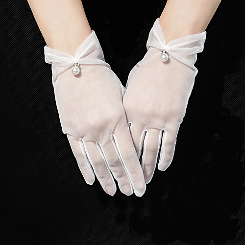 Tulle Wrist Length Glove Pearl Trim Edge / Elegant With Acrylic Diamond / Faux Pearl / Pendant
Tulle Wrist Length Glove Pearl Trim Edge / Elegant With Acrylic Diamond / Faux Pearl / Pendant