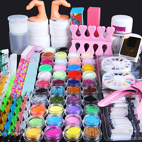 96 pcs Nail Kits Professional Classic Best Quality Romantic Fashion Daily Festival Acrylic Kit Glitter Powder UV Gel for Finger Nail Toe Nail
96 pcs Nail Kits Professional Classic Best Quality Romantic Fashion Daily Festival Acrylic Kit Glitter Powder UV Gel for Finger Nail Toe Nail