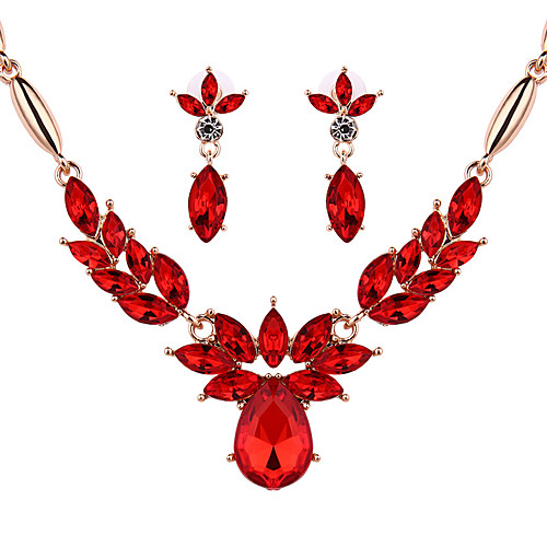 Women's Crystal Drop Earrings Pendant Necklace Briolette Classic Vintage European Earrings Jewelry Red / Champagne For Party Ceremony Festival 3pcs / pack
Women's Crystal Drop Earrings Pendant Necklace Briolette Classic Vintage European Earrings Jewelry Red / Champagne For Party Ceremony Festival 3pcs / pack