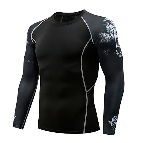 Men's Compression Shirt Long Sleeve Compression Base Layer T Shirt Top Plus Size Lightweight Breathable Quick Dry Soft Sweat-wicking Dark Grey Navy Black / Red Nylon Winter Road Bike Fitness Mountain
Men's Compression Shirt Long Sleeve Compression Base Layer T Shirt Top Plus Size Lightweight Breathable Quick Dry Soft Sweat-wicking Dark Grey Navy Black / Red Nylon Winter Road Bike Fitness Mountain