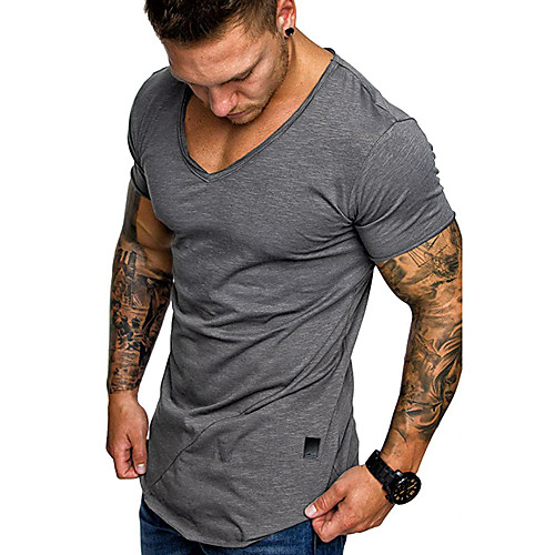 Men's Graphic Solid Colored T-shirt V Neck White / Black / Red / Army Green / Dark Gray / Navy Blue
Men's Graphic Solid Colored T-shirt V Neck White / Black / Red / Army Green / Dark Gray / Navy Blue