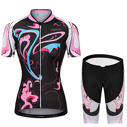Malciklo Women's Cycling Jersey with Shorts Black Floral Botanical Bike Clothing Suit Breathable Quick Dry Reflective Strips Sweat-wicking Sports Floral Botanical Mountain Bike MTB Road Bike Cycling
Malciklo Women's Cycling Jersey with Shorts Black Floral Botanical Bike Clothing Suit Breathable Quick Dry Reflective Strips Sweat-wicking Sports Floral Botanical Mountain Bike MTB Road Bike Cycling