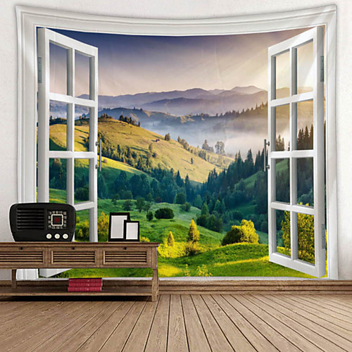 Window Landscape Wall Tapestry Art Decor Blanket Curtain Picnic Tablecloth Hanging Home Bedroom Living Room Dorm Decoration Polyester Garden Forest Mountain
Window Landscape Wall Tapestry Art Decor Blanket Curtain Picnic Tablecloth Hanging Home Bedroom Living Room Dorm Decoration Polyester Garden Forest Mountain