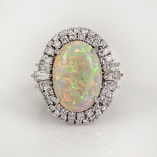 Women's Ring Opal Moonstone 1pc White Copper Silver-Plated Geometric Stylish European Tropical Wedding Gift Jewelry Vintage Style Cool
Women's Ring Opal Moonstone 1pc White Copper Silver-Plated Geometric Stylish European Tropical Wedding Gift Jewelry Vintage Style Cool