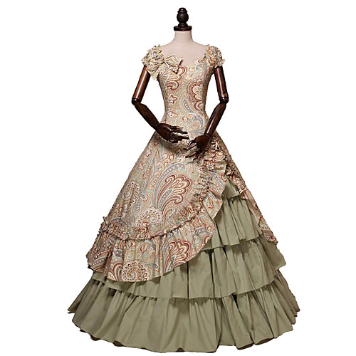 Princess Maria Antonietta Rococo Victorian 18th Century Vacation Dress Dress Party Costume Costume Prom Dress Women's Cotton Costume Brown Vintage Cosplay Masquerade Party & Evening Short Sleeve
Princess Maria Antonietta Rococo Victorian 18th Century Vacation Dress Dress Party Costume Costume Prom Dress Women's Cotton Costume Brown Vintage Cosplay Masquerade Party & Evening Short Sleeve