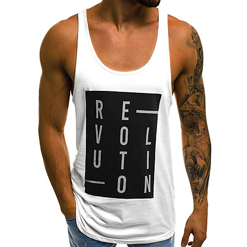 Men's Tank Top Graphic Geometric Letter Sleeveless Daily Tops White Black Green
Men's Tank Top Graphic Geometric Letter Sleeveless Daily Tops White Black Green