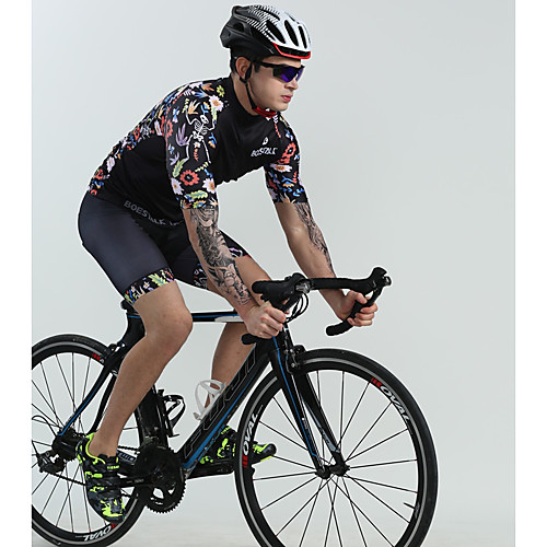 BOESTALK Men's Short Sleeve Cycling Jersey with Bib Shorts Spandex Polyester Black Skull Floral Botanical Bike Padded Shorts / Chamois Clothing Suit Breathable 3D Pad Quick Dry Sports Multi Color
BOESTALK Men's Short Sleeve Cycling Jersey with Bib Shorts Spandex Polyester Black Skull Floral Botanical Bike Padded Shorts / Chamois Clothing Suit Breathable 3D Pad Quick Dry Sports Multi Color