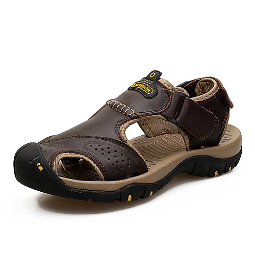 Men's Sandals Beach Roman Shoes Daily Outdoor PU Breathable Non-slipping Wear Proof Light Brown Khaki Brown Fall Spring
Men's Sandals Beach Roman Shoes Daily Outdoor PU Breathable Non-slipping Wear Proof Light Brown Khaki Brown Fall Spring