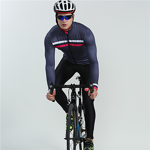 BOESTALK Men's Long Sleeve Cycling Jersey with Bib Tights Winter Fleece Black Blue Plaid / Checkered Stripes Bike Fleece Lining Breathable Back Pocket Sports Plaid / Checkered Mountain Bike MTB Road
BOESTALK Men's Long Sleeve Cycling Jersey with Bib Tights Winter Fleece Black Blue Plaid / Checkered Stripes Bike Fleece Lining Breathable Back Pocket Sports Plaid / Checkered Mountain Bike MTB Road