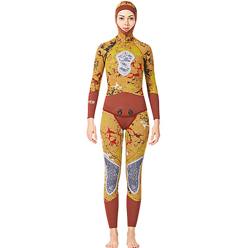 Dive&Sail Women's Full Wetsuit 3mm SCR Neoprene Diving Suit Thermal / Warm High Elasticity Long Sleeve Back Zip - Diving Water Sports Camo / Camouflage Autumn / Fall Spring Summer / Stretchy
Dive&Sail Women's Full Wetsuit 3mm SCR Neoprene Diving Suit Thermal / Warm High Elasticity Long Sleeve Back Zip - Diving Water Sports Camo / Camouflage Autumn / Fall Spring Summer / Stretchy