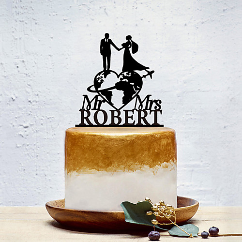 Cake Topper Classic Theme / Creative / Wedding Personalized / Romantic Acrylic Wedding / Party Evening with Solid 1 pcs OPP
Cake Topper Classic Theme / Creative / Wedding Personalized / Romantic Acrylic Wedding / Party Evening with Solid 1 pcs OPP