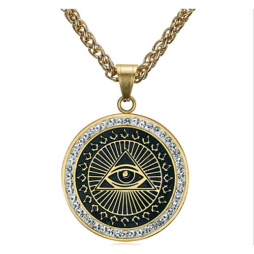 Men's Cubic Zirconia Pendant Necklace Classic Totem Series Eyes Fashion Titanium Steel Gold Silver 60 cm Necklace Jewelry 1pc For Daily Holiday
Men's Cubic Zirconia Pendant Necklace Classic Totem Series Eyes Fashion Titanium Steel Gold Silver 60 cm Necklace Jewelry 1pc For Daily Holiday