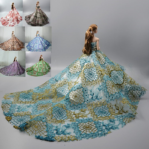 Doll accessories Doll Clothes Doll Dress Wedding Dress Party / Evening Ball Gown Lace Tulle Lace Cotton Blend Silk / Cotton Blend For 11.5 Inch Doll Handmade Toy for Girl's Birthday Gifts Doll Not
Doll accessories Doll Clothes Doll Dress Wedding Dress Party / Evening Ball Gown Lace Tulle Lace Cotton Blend Silk / Cotton Blend For 11.5 Inch Doll Handmade Toy for Girl's Birthday Gifts Doll Not