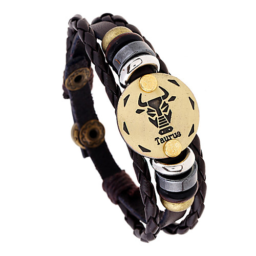 Men's Vintage Bracelet Braided Taurus Punk Leather Bracelet Jewelry Coffee For Gift Daily
Men's Vintage Bracelet Braided Taurus Punk Leather Bracelet Jewelry Coffee For Gift Daily