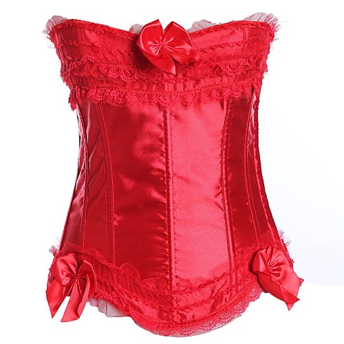 Women's Lace Up Overbust Corset - Solid Colored, Lace / Basic White Black Red S M L
Women's Lace Up Overbust Corset - Solid Colored, Lace / Basic White Black Red S M L