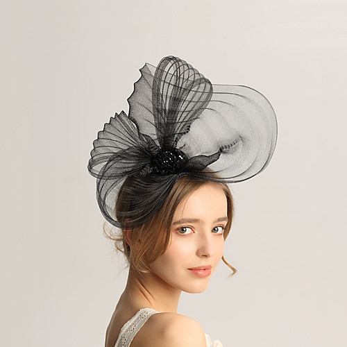 

Flax Fascinators with Plain Top / Splicing 1pc Wedding / Special Occasion Headpiece