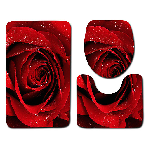 1 set Classic Bath Mats 100g / m2 Polyester Knit Stretch Floral Print Non-Slip
1 set Classic Bath Mats 100g / m2 Polyester Knit Stretch Floral Print Non-Slip