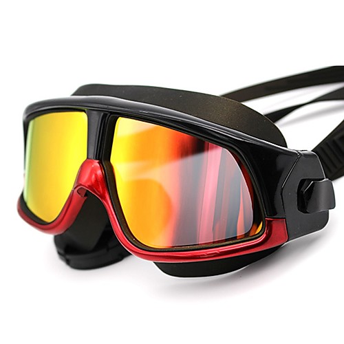 

Swimming Goggles Waterproof Anti-Fog Swimming For Adults' Silicone Rubber PC Yellows Reds Blacks