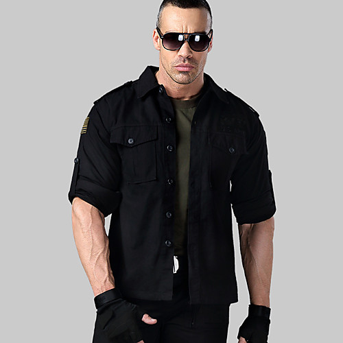 Men's Hiking Shirt / Button Down Shirts Long Sleeve Shirt Outdoor UV Resistant Breathable Ultra Light (UL) Multi Pocket Roll up Sleeves Autumn / Fall Spring Terylene Camo Black Army Green Camouflage
Men's Hiking Shirt / Button Down Shirts Long Sleeve Shirt Outdoor UV Resistant Breathable Ultra Light (UL) Multi Pocket Roll up Sleeves Autumn / Fall Spring Terylene Camo Black Army Green Camouflage
