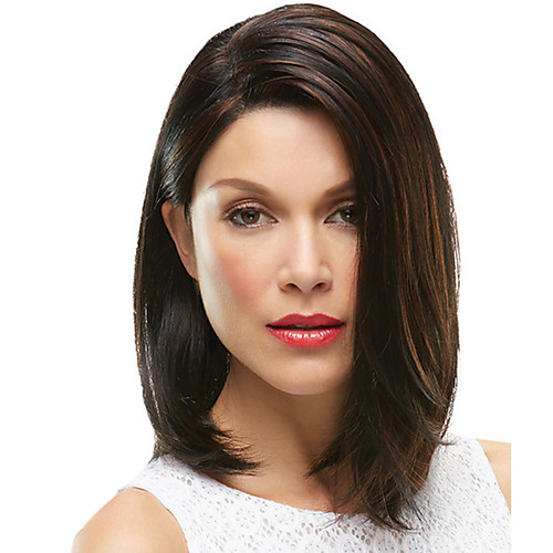 Synthetic Wig kinky Straight Side Part Wig Medium Length Brown / Burgundy Synthetic Hair 22 inch Women's Fashionable Design Smooth Classic Brown
Synthetic Wig kinky Straight Side Part Wig Medium Length Brown / Burgundy Synthetic Hair 22 inch Women's Fashionable Design Smooth Classic Brown