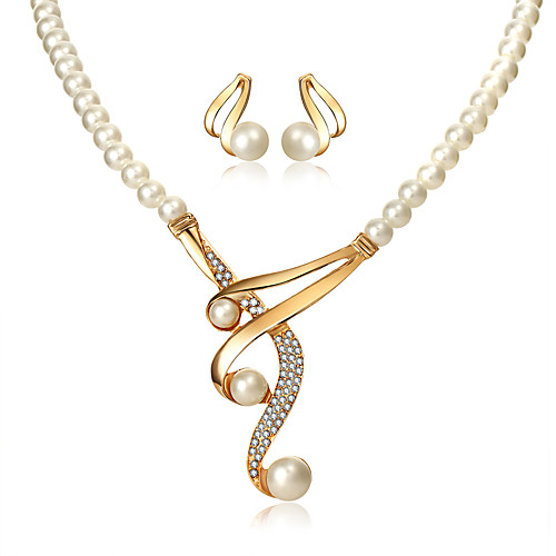 Women's Drop Earrings Pendant Necklace Beads Classic Vintage European Elegant Imitation Pearl Rhinestone Earrings Jewelry Gold For Party Engagement Ceremony Festival 3pcs
Women's Drop Earrings Pendant Necklace Beads Classic Vintage European Elegant Imitation Pearl Rhinestone Earrings Jewelry Gold For Party Engagement Ceremony Festival 3pcs